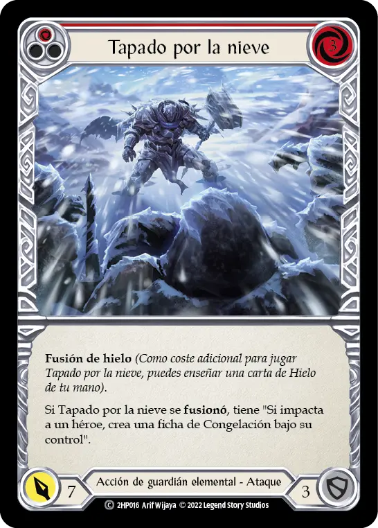 Card: Snow Under (red)