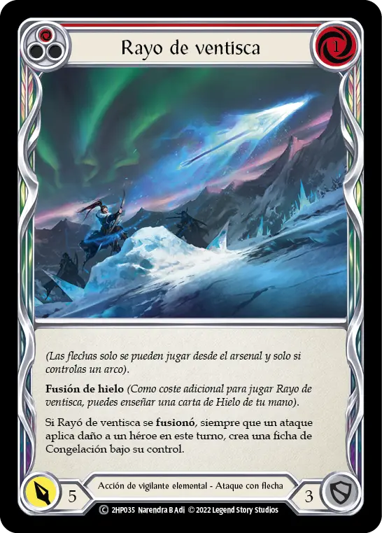 Card: Blizzard Bolt (red)