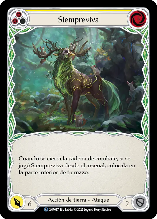 Card: Evergreen (yel)