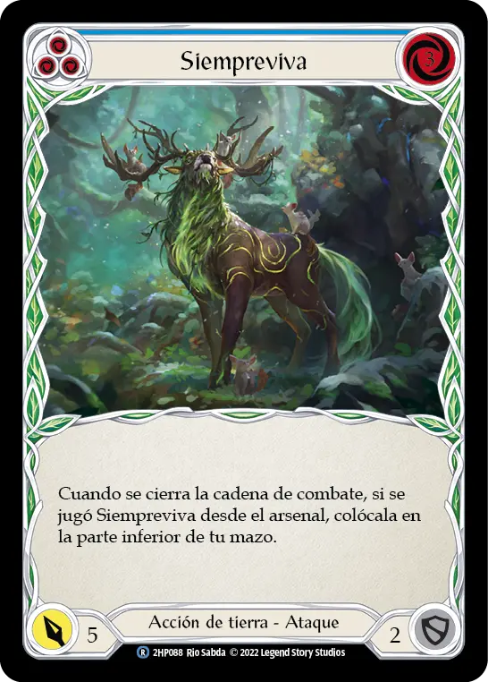 Card: Evergreen (blu)