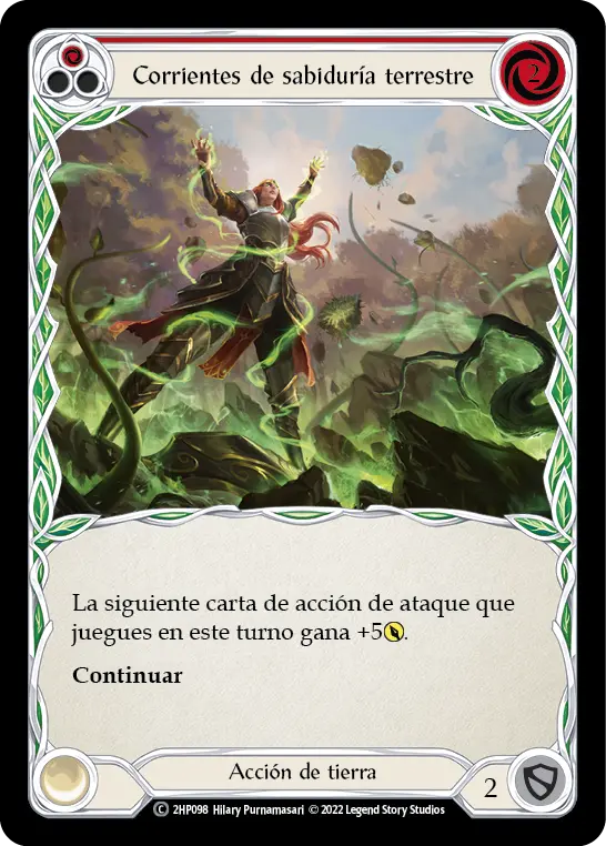 Card: Earthlore Surge (red)