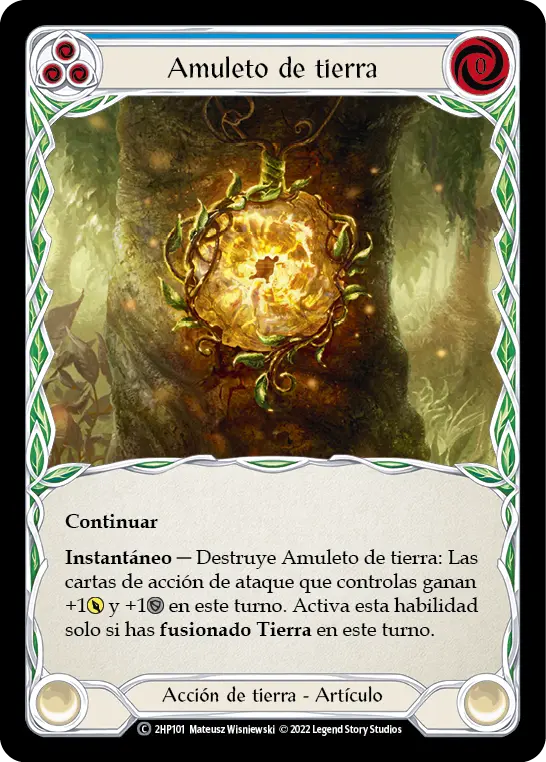 Card: Amulet of Earth (blu)