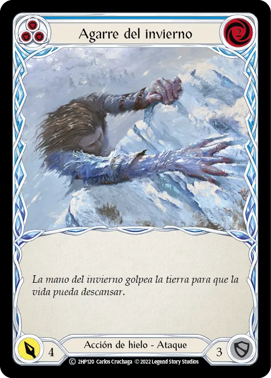 Card: Winter's Grasp (blu)