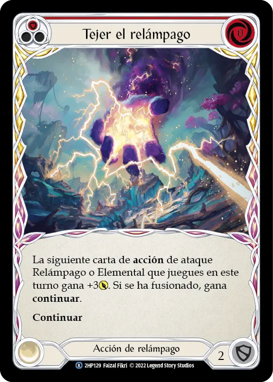 Card: Weave Lightning (red)