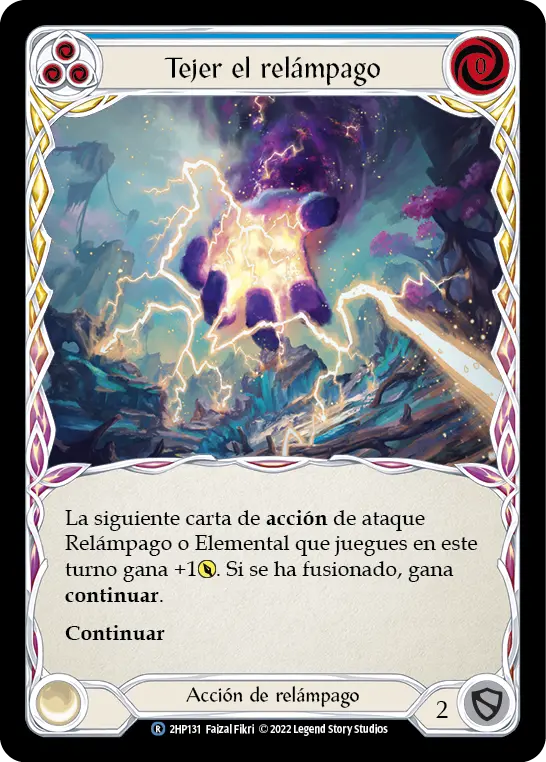 Card: Weave Lightning (blu)