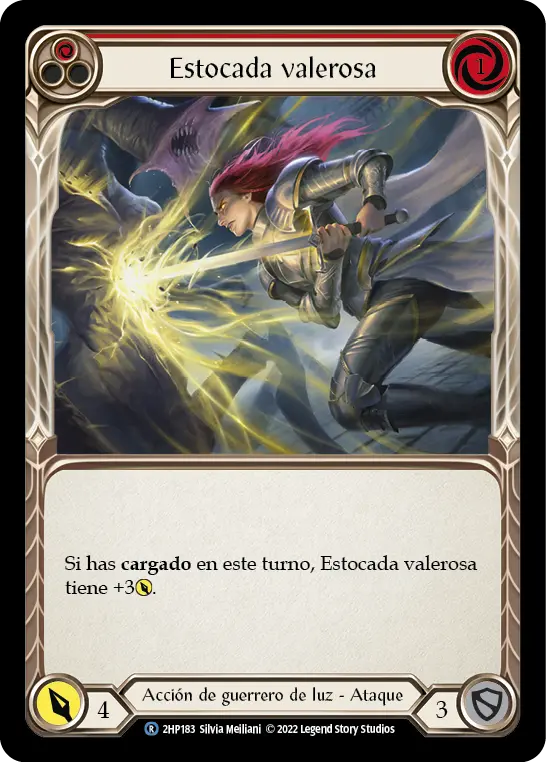 Card: Valiant Thrust (red)