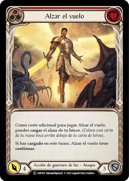 Card: Take Flight (red)