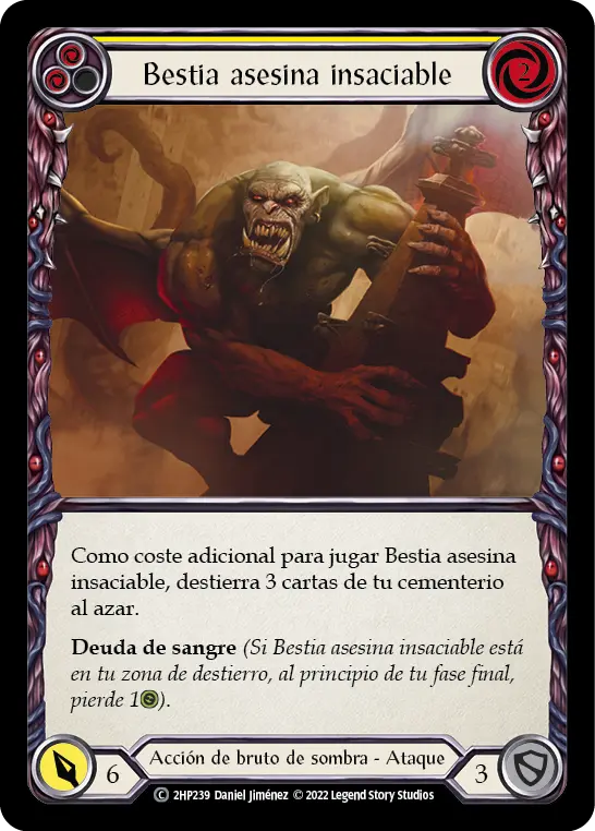 Card: Hungering Slaughterbeast (yel)