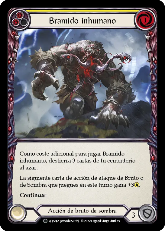 Card: Unworldly Bellow (yel)