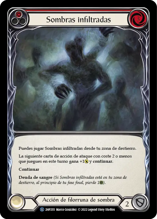 Card: Seeping Shadows (red)