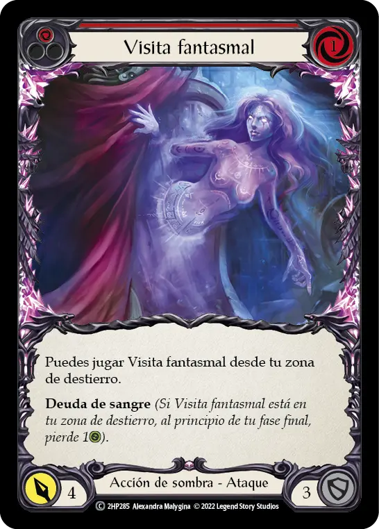 Card: Ghostly Visit (red)