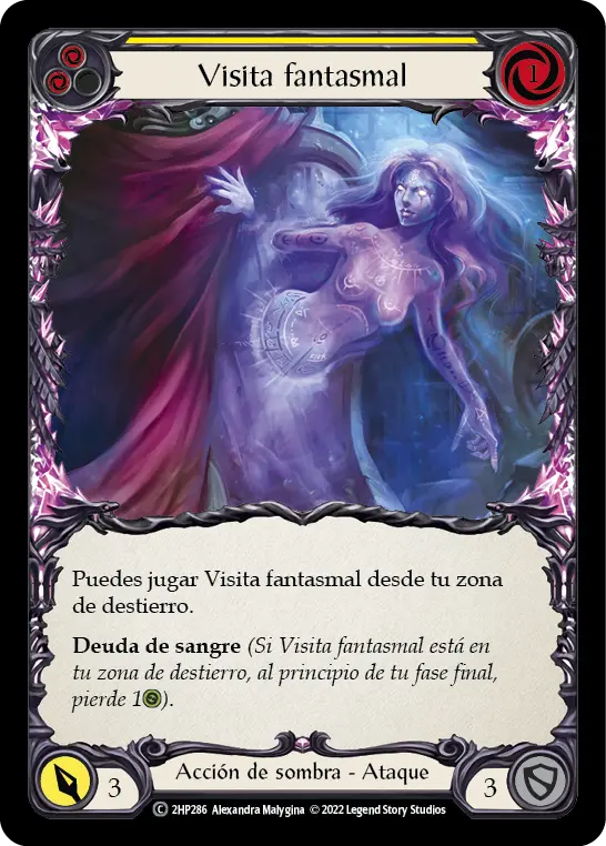 Card: Ghostly Visit (yel)