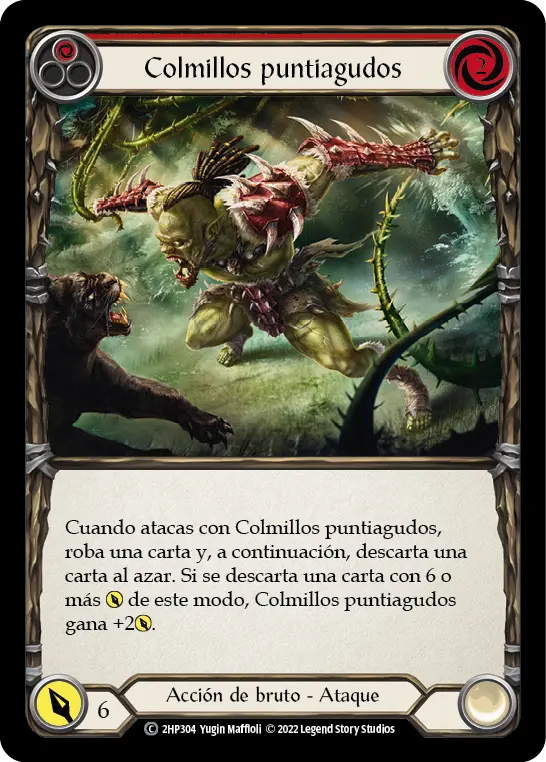 Card: Bare Fangs (red)