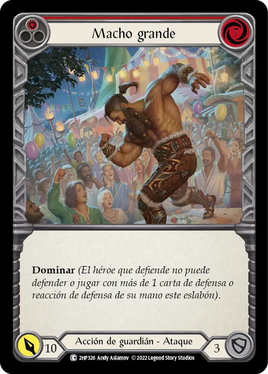 Card: Macho Grande (red)