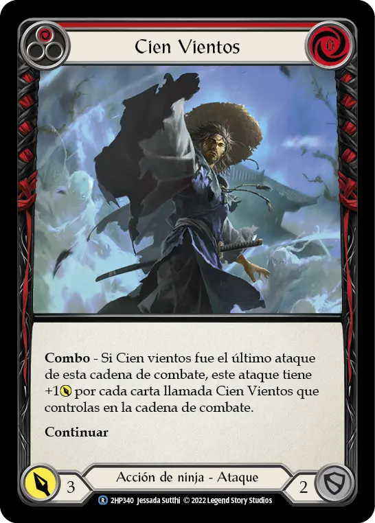 Card: Hundred Winds (red)
