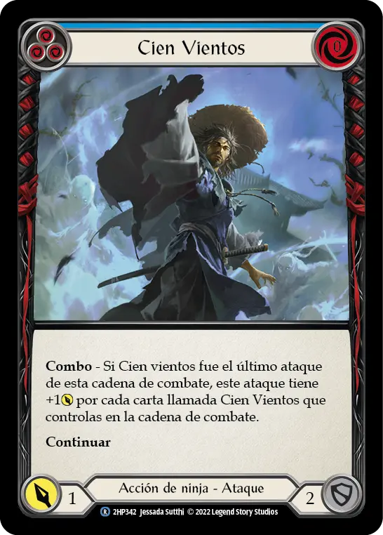 Card: Hundred Winds (blu)
