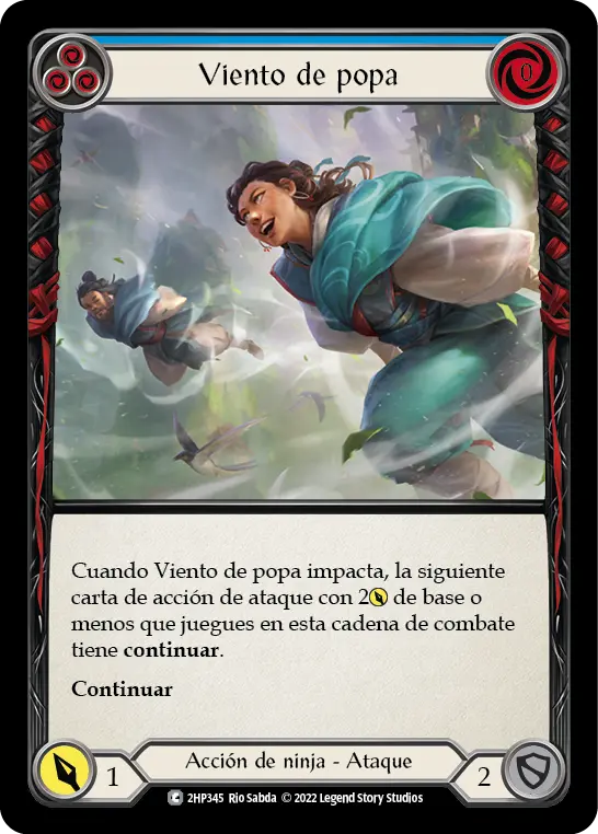 Card: Ride the Tailwind (blu)