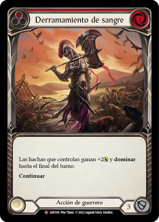 Card: Spill Blood (red)