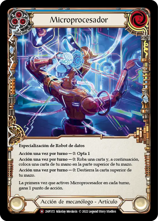 Card: Micro-processor (blu)