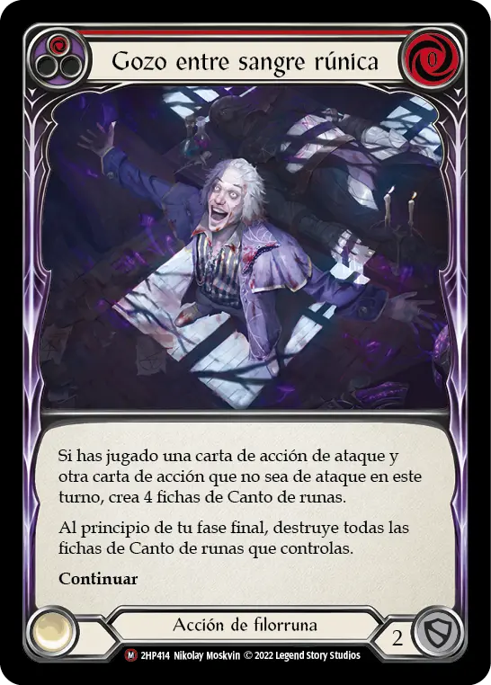 Card: Revel in Runeblood (red)