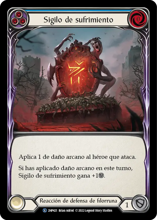 Card: Sigil of Suffering (blu)