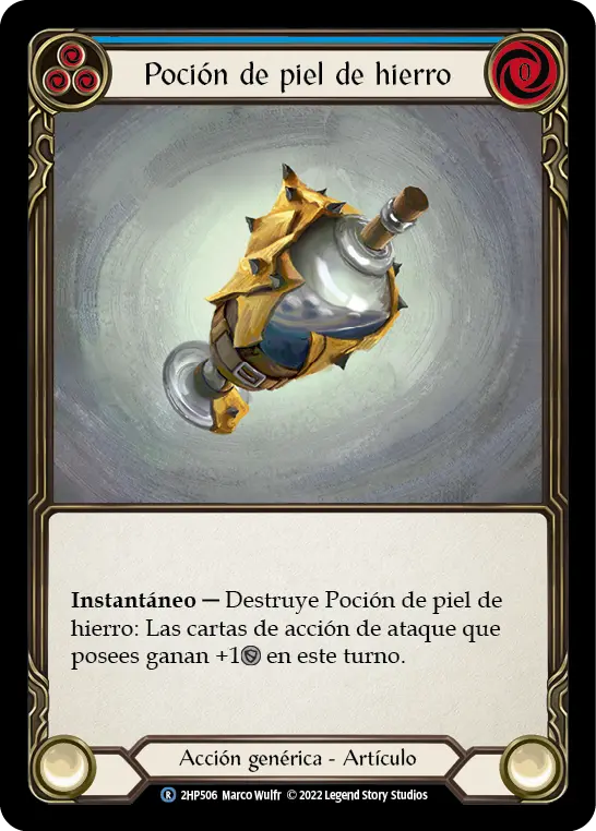 Card: Potion of Ironhide (blu)