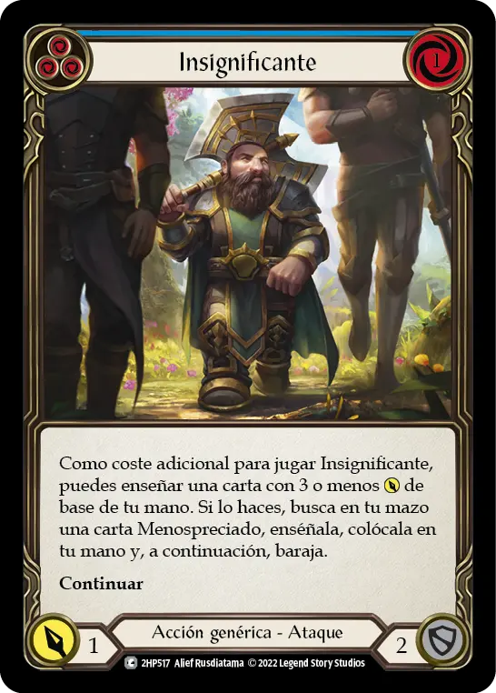 Card: Belittle (blu)