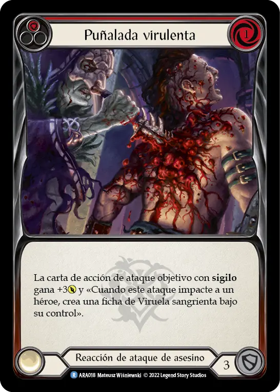Card: Spike with Bloodrot (red)