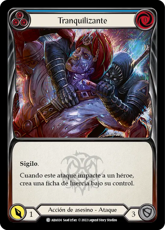Card: Sedate (blu)
