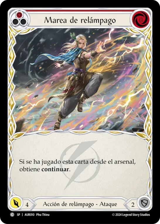 Card: Lightning Surge (red)