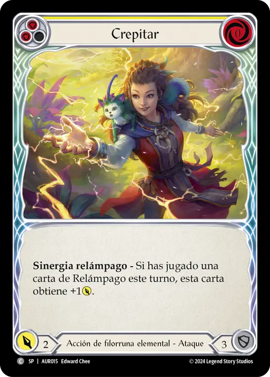 Card: Crackling (yel)