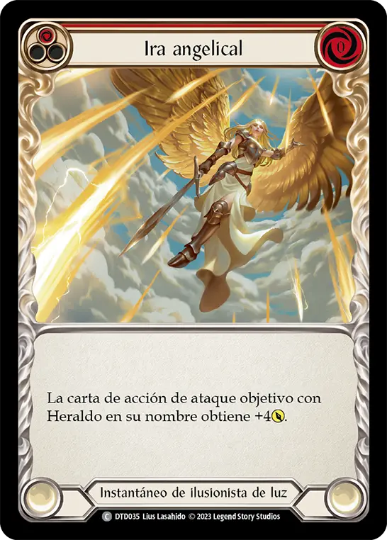 Card: Angelic Wrath (red)