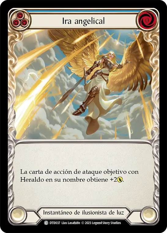 Card: Angelic Wrath (blu)