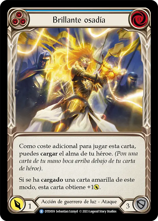 Card: Beaming Bravado (blu)