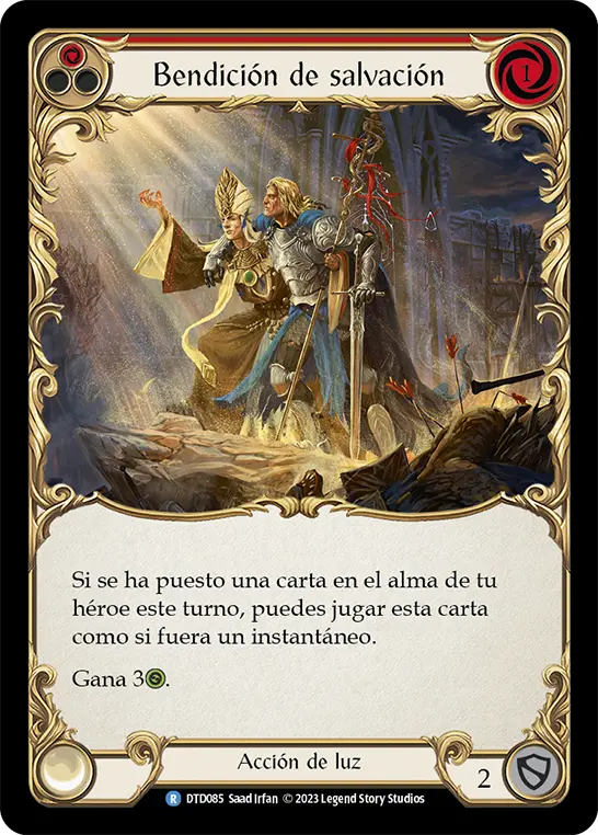 Card: Blessing of Salvation (red)