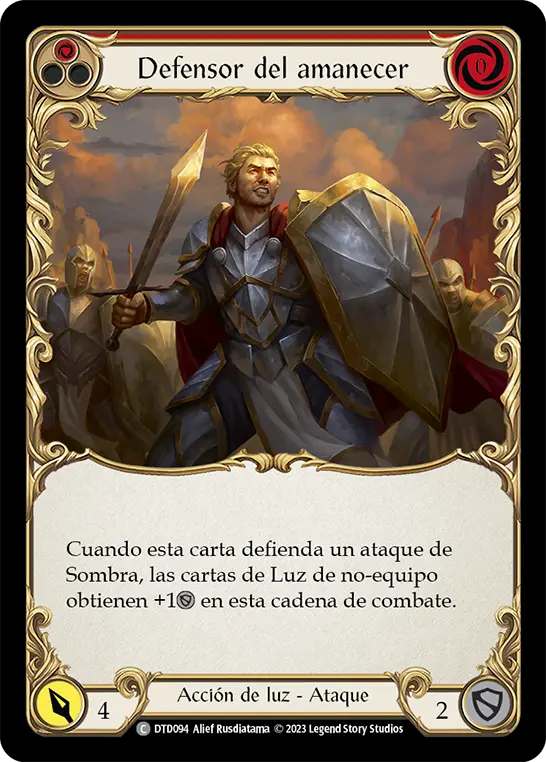Card: Defender of Daybreak (red)