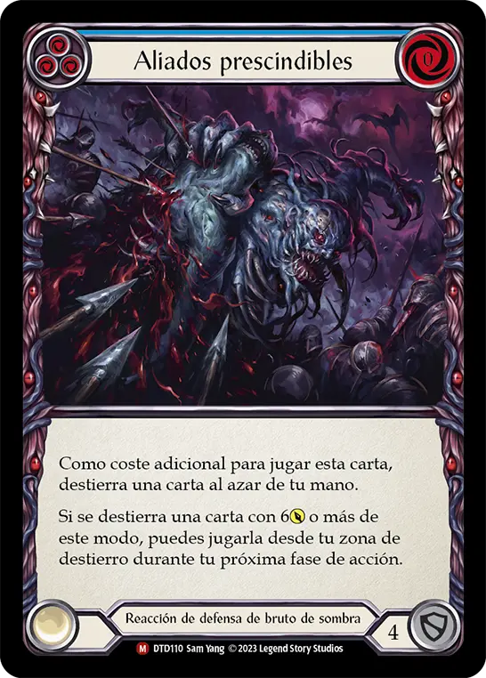 Card: Expendable Limbs (blu)