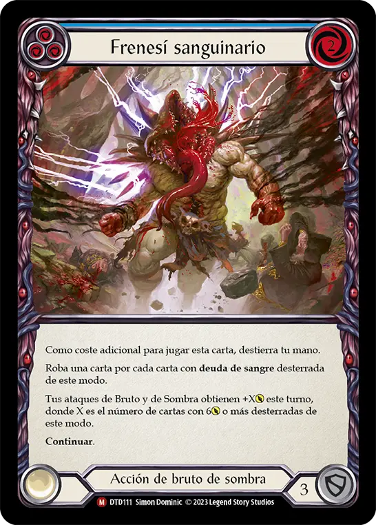 Card: Blood Dripping Frenzy (blu)