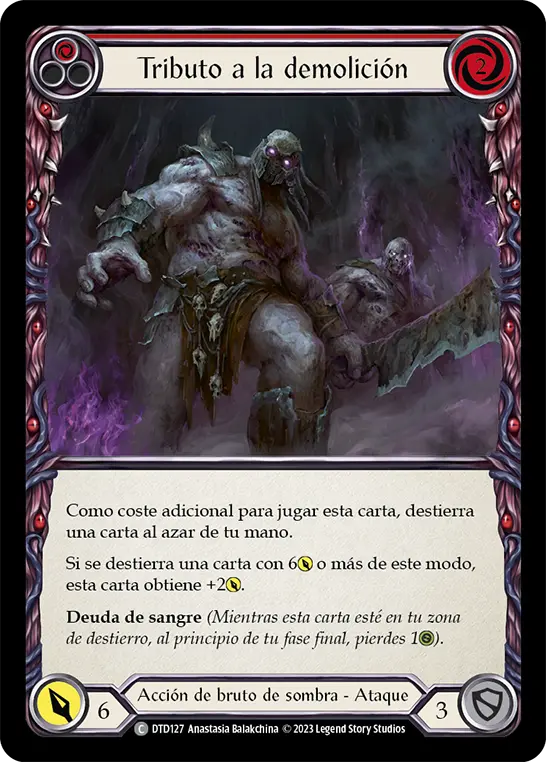Card: Tribute to Demolition (red)