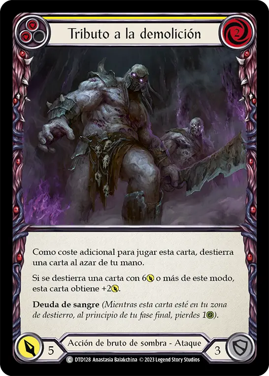 Card: Tribute to Demolition (yel)