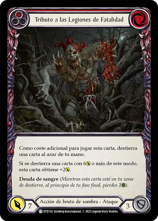 Card: Tribute to the Legions of Doom (red)