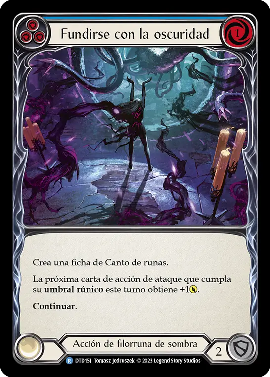 Card: Envelop in Darkness (blu)