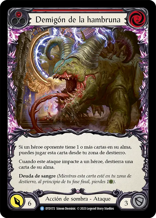 Card: Hungering Demigon (red)