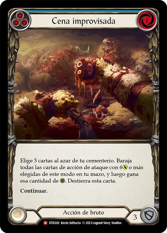 Card: Dig Up Dinner (blu)