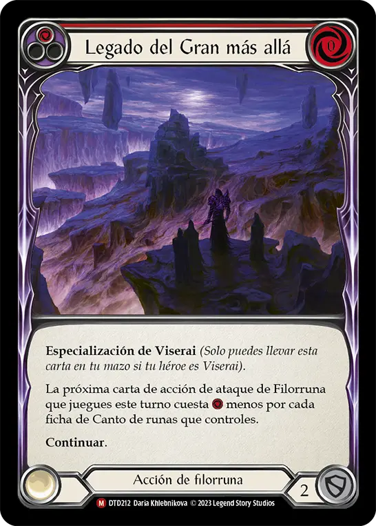 Card: Bequest the Vast Beyond (red)