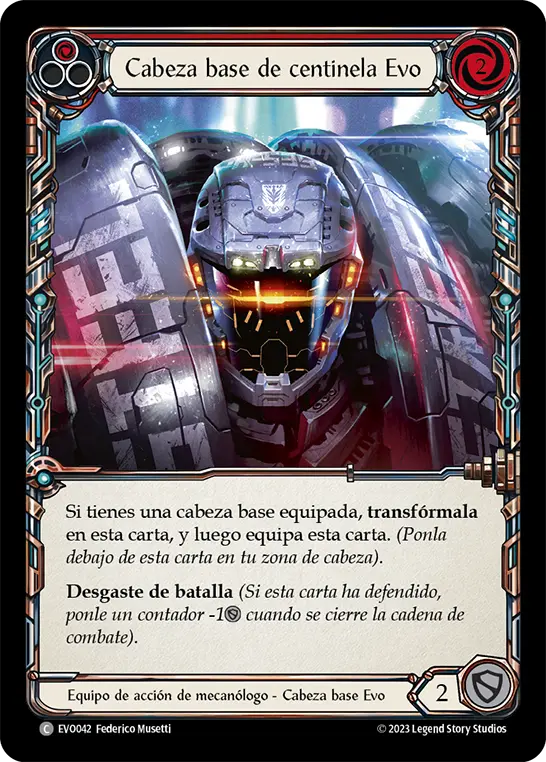 Card: Evo Sentry Base Head (red)