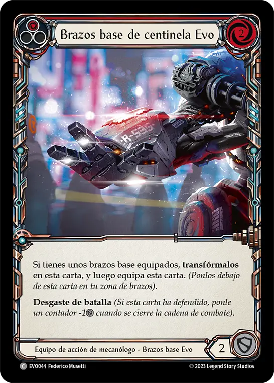 Card: Evo Sentry Base Arms (red)