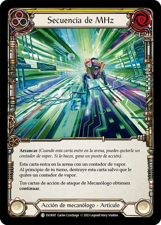 Card: MHz Script (yel)