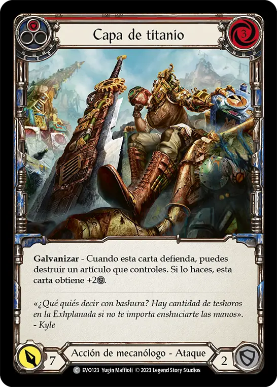 Card: Infuse Titanium (red)