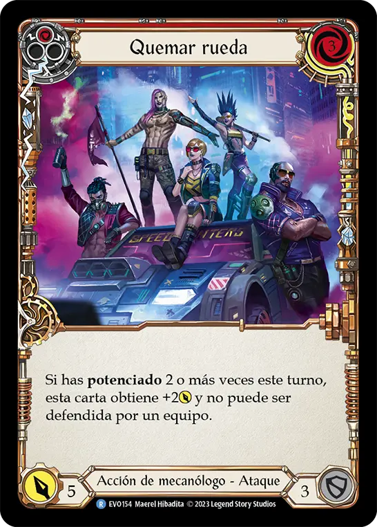 Card: Burn Rubber (red)